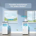 JUNG RAKS PRO AIR 7 7000BTU mobiles Klimagerät Weiß (Max. Raumgröße: 14 m², EEK: A) – Bild 6
