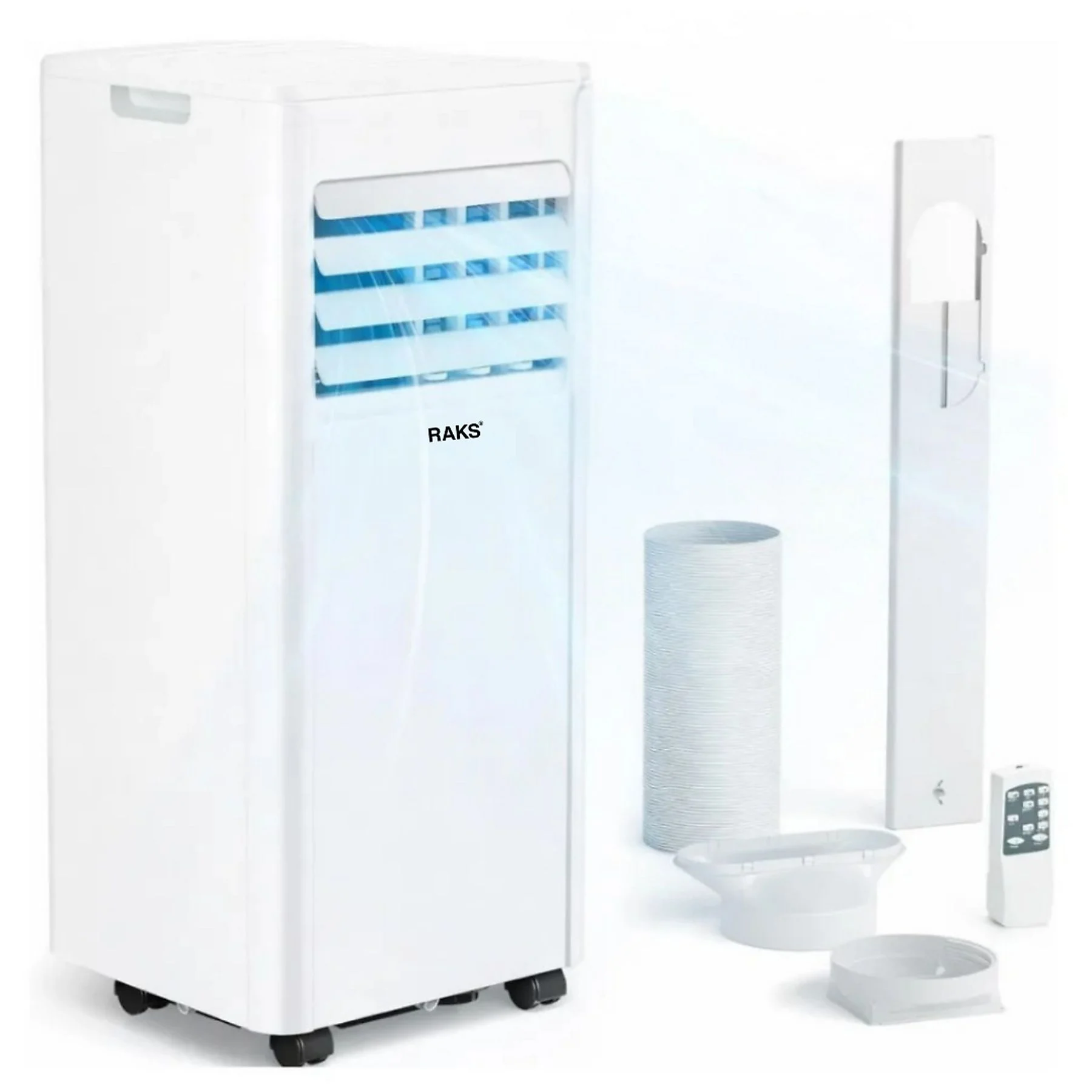 ASSET_MP_179678086.webp JUNG RAKS PRO AIR 7 7000BTU mobiles Klimagerät Weiß (Max. Raumgröße: 14 m², EEK: A) – Bild 1