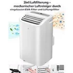 JUNG RAKS PRO AIR 12 12000BTU mobiles Klimagerät Weiß (Max. Raumgröße: 30 m², EEK: A) – Bild 3