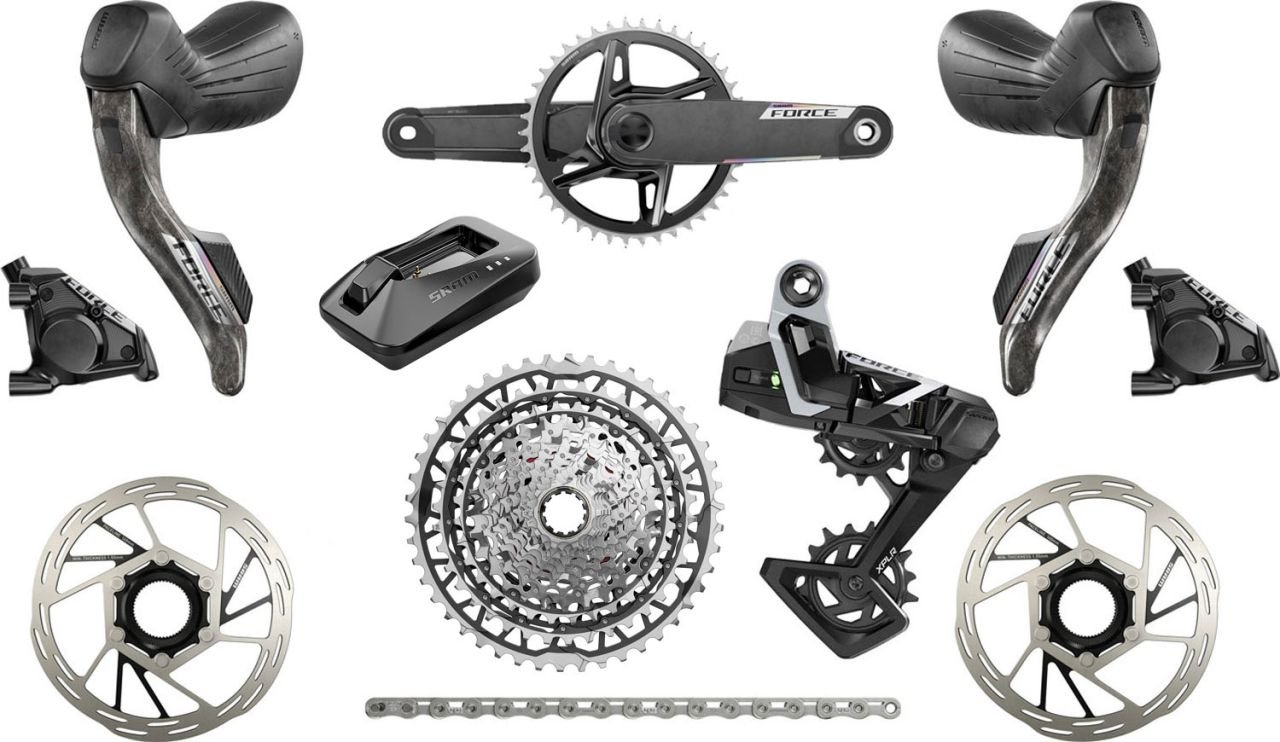 SRAM Force E1 XPLR AXS DUB Wide 13-fach 40T Powermeter Gruppe TOP-DEAL SRAM Force E1 XPLR AXS DUB Wide 13-fach 40T Powermeter Gruppe TOP-DEAL